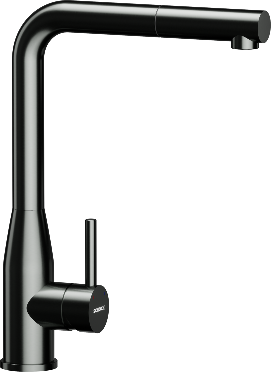 Kitchen Tap Keto Gunmetal brushed L-Form Pull-out