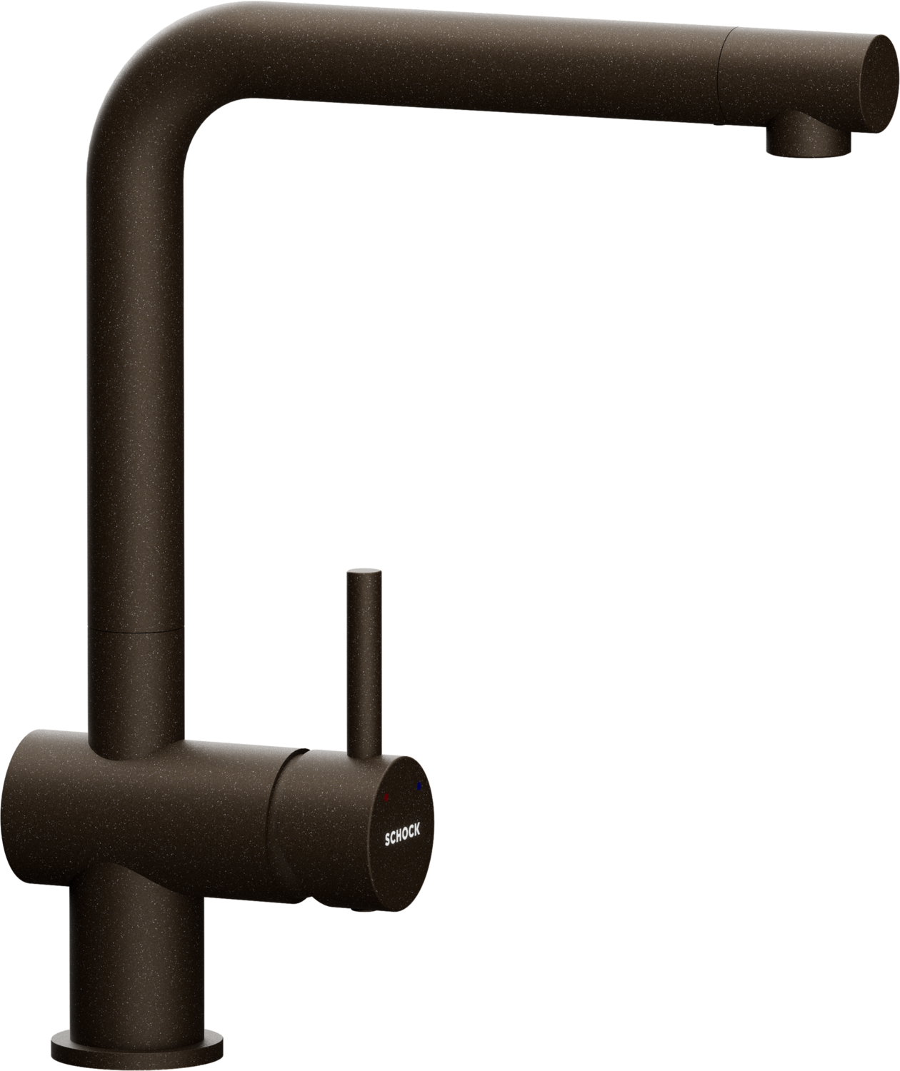 Küchenarmatur Epos Bronze L-Form Festauslauf