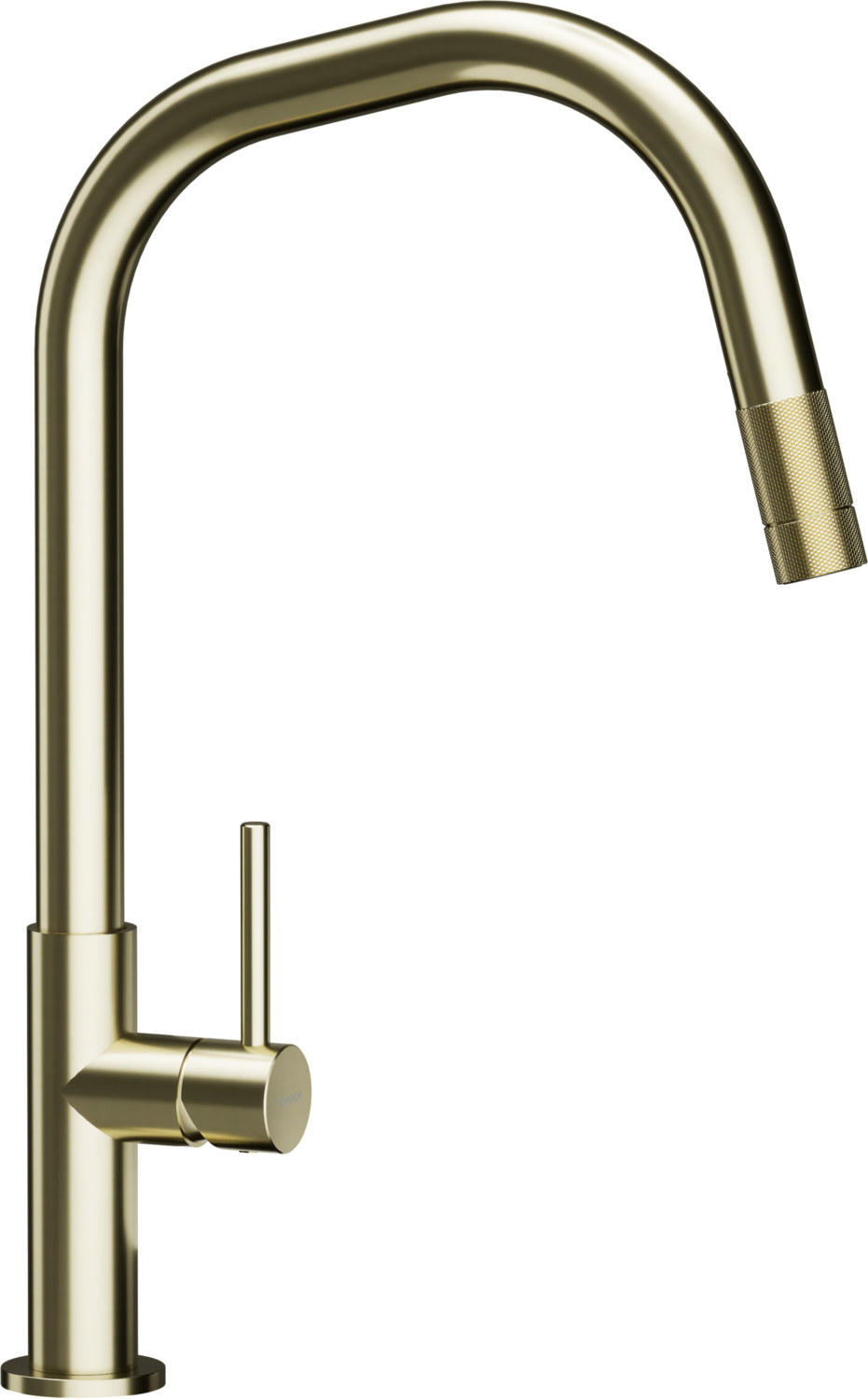 Kitchen Tap Talinos White Gold gooseneck Pull-out