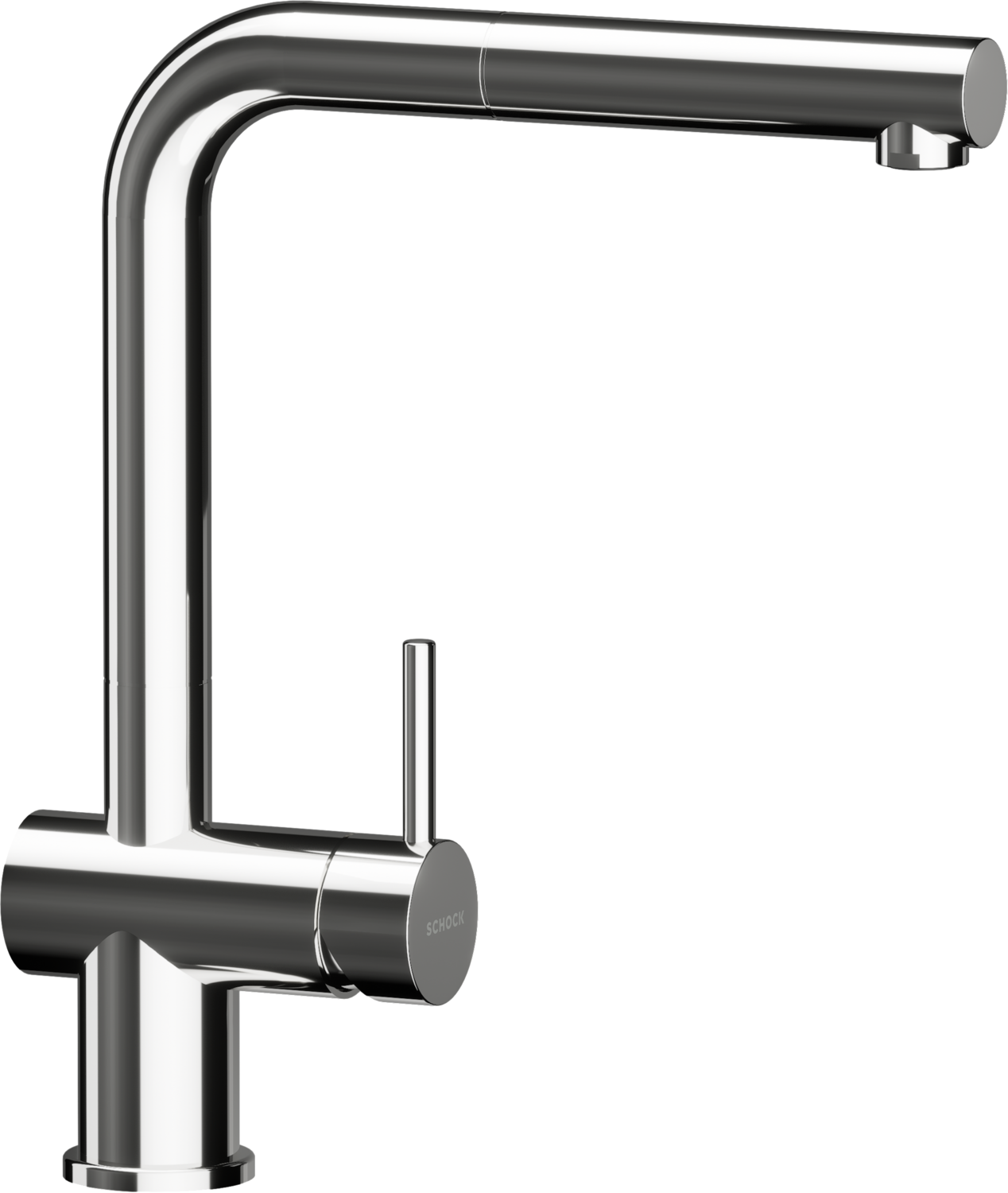 Kitchen Tap Piega Chrome L-Form Pull-out