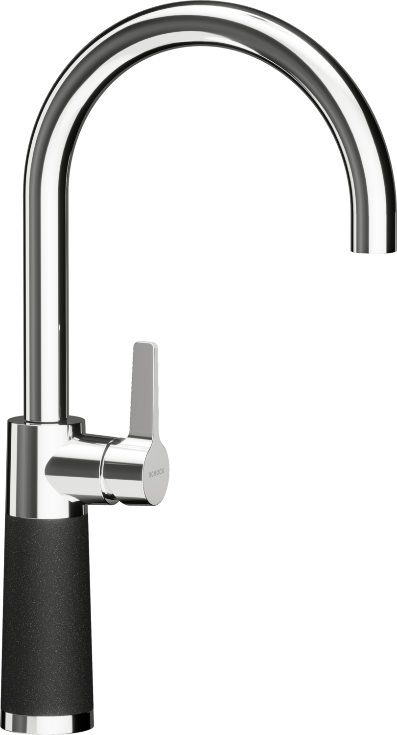 Kitchen Tap SC-520 Onyx gooseneck Fix