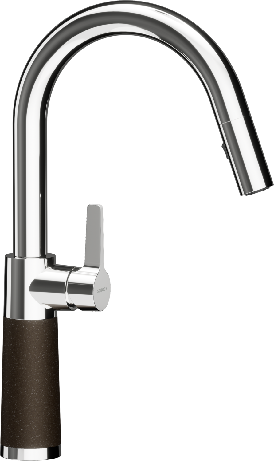 Küchenarmatur SC-520 Bronze Schwanenhals Ausziehbar