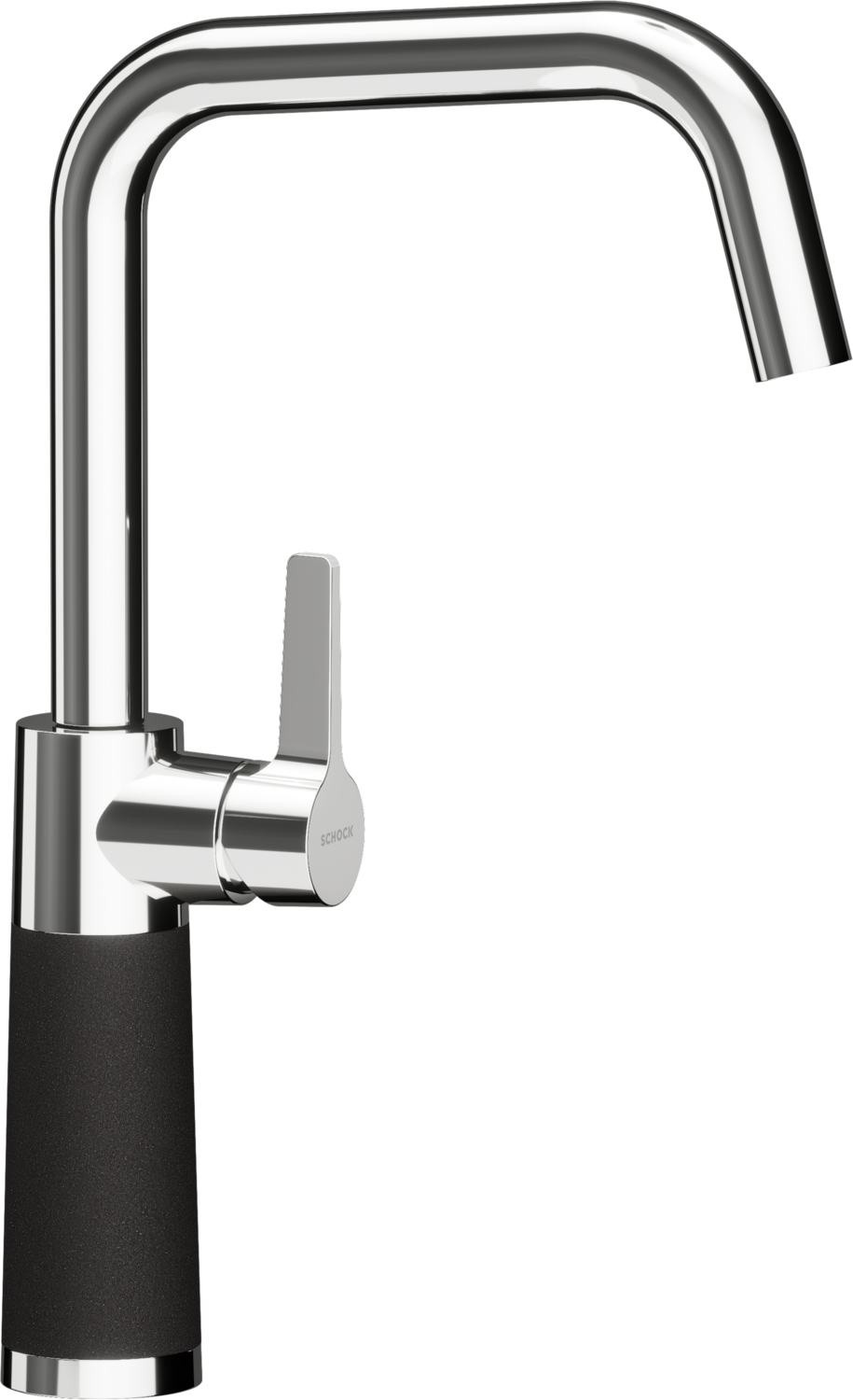 Küchenarmatur SC-530 Nero Eckig Festauslauf