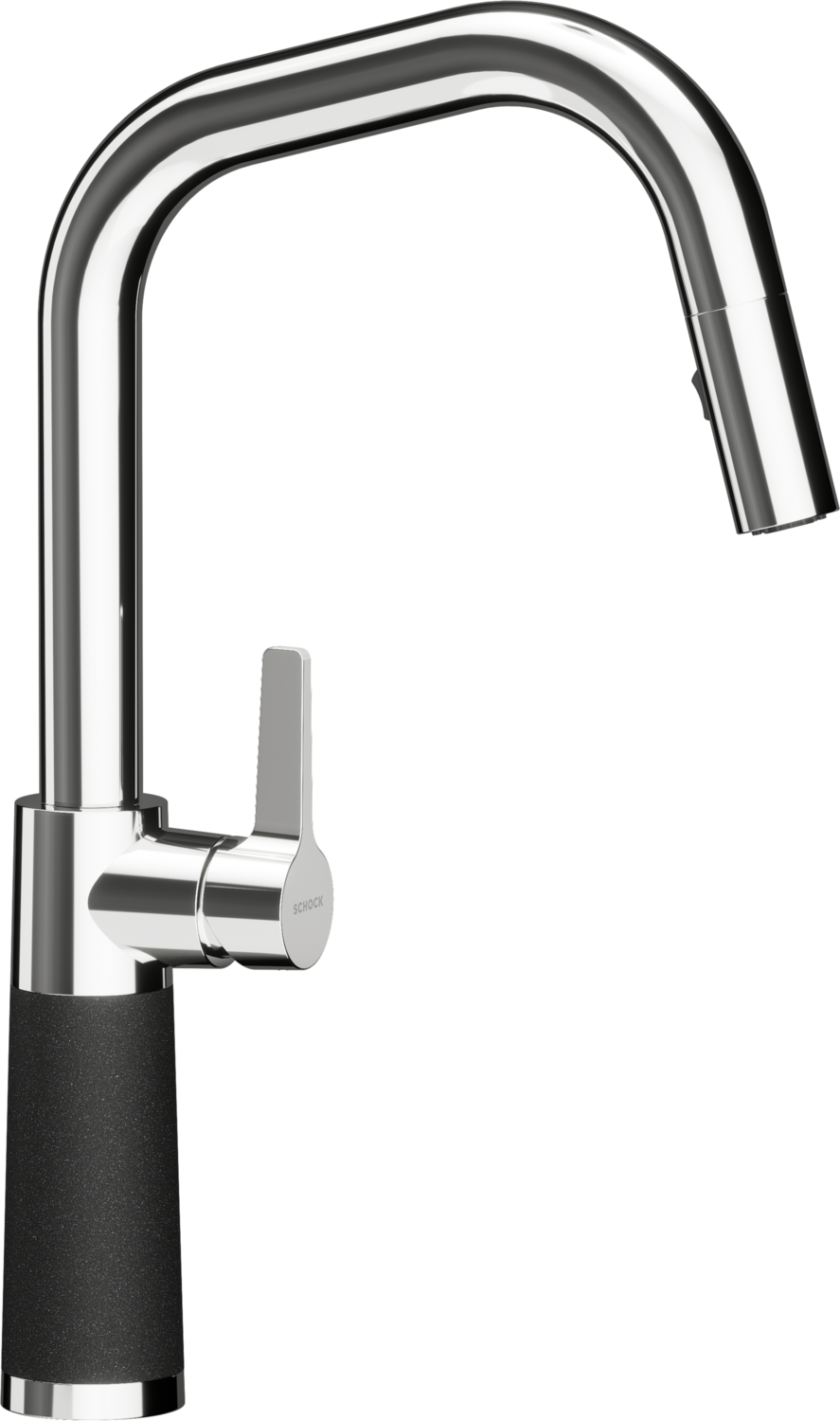 Küchenarmatur SC-530 Onyx Eckig Ausziehbar