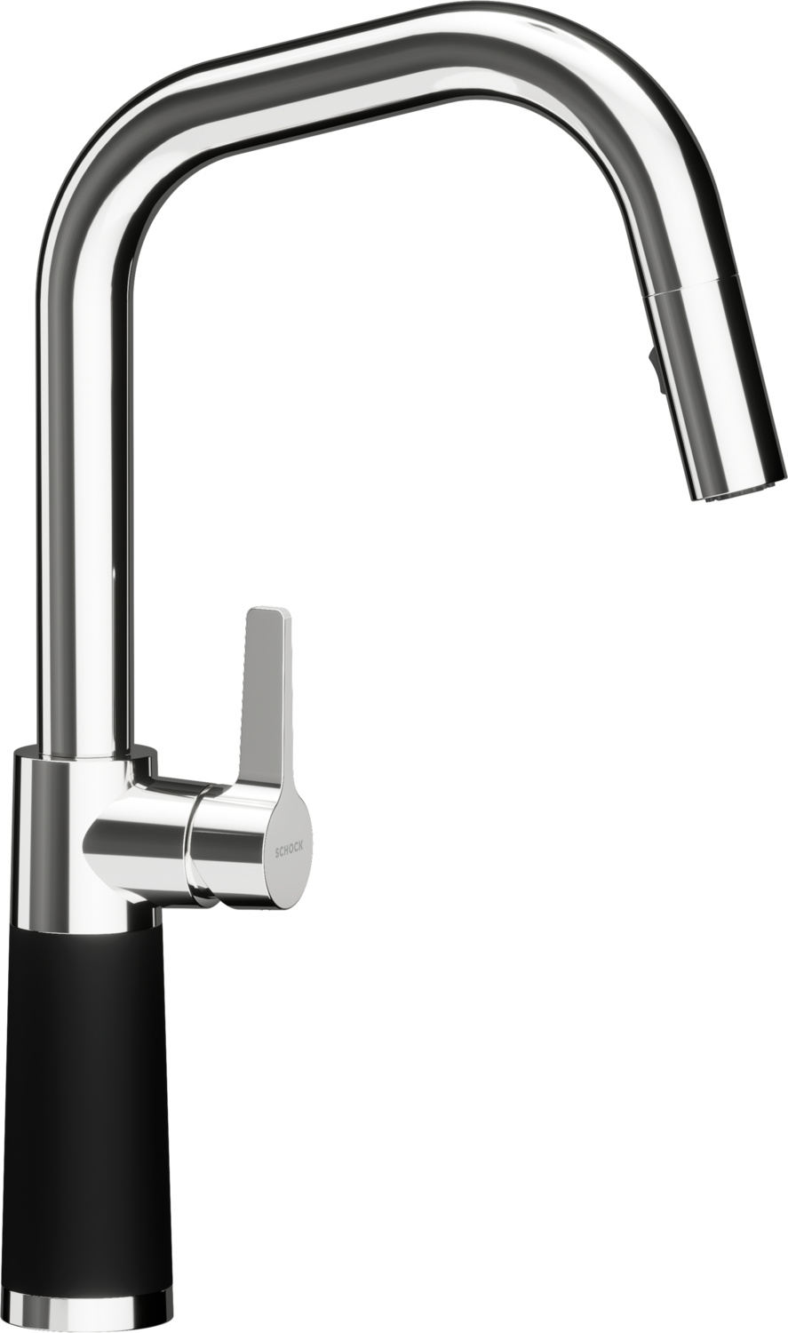Küchenarmatur SC-530 Night Eckig Ausziehbar