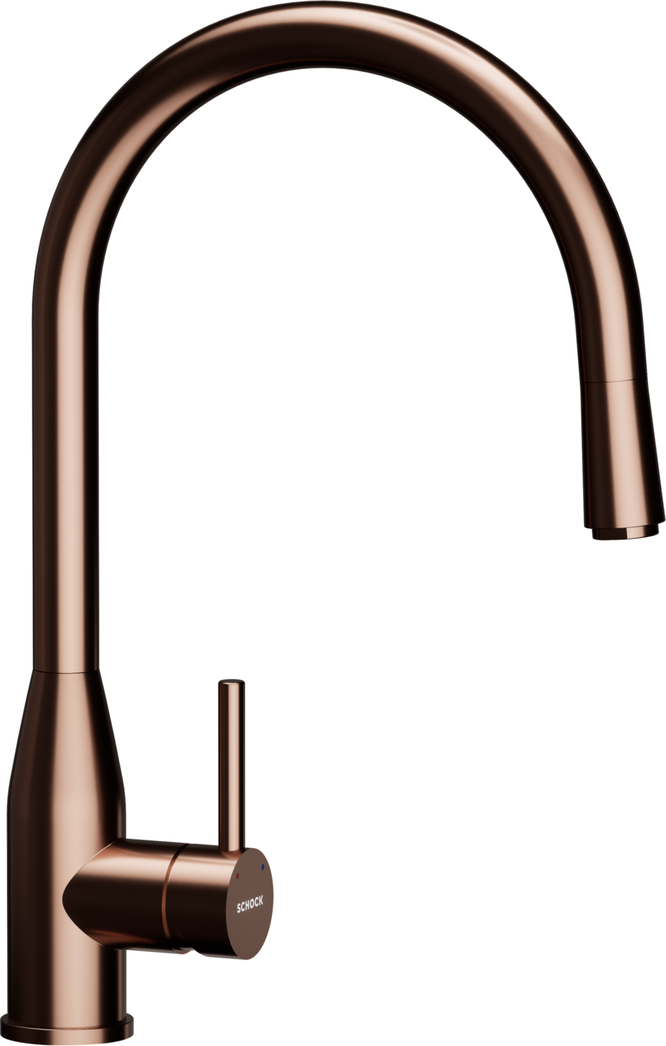 Baterie Kavus Copper Brushed s labutím krkem s vytahovací koncovkou