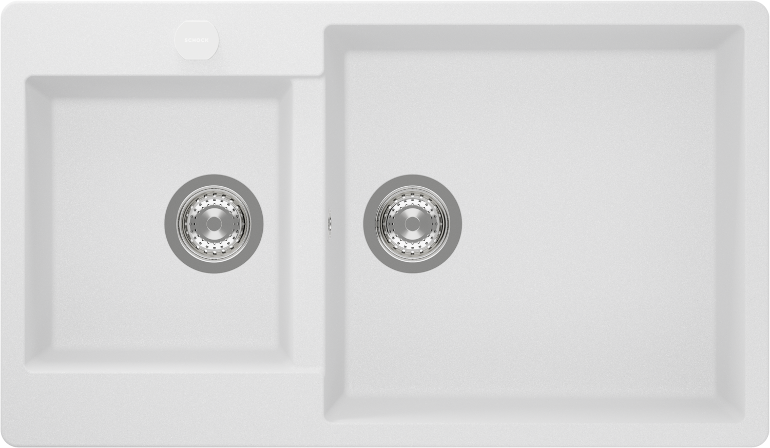Kitchen Sink Brooklyn N-175 White (Alpina) CRISTALITE®