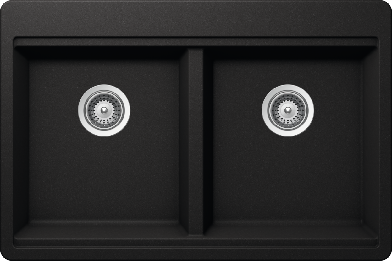 Kitchen Sink Chelsea N-200 Black (Nero) CRISTALITE®
