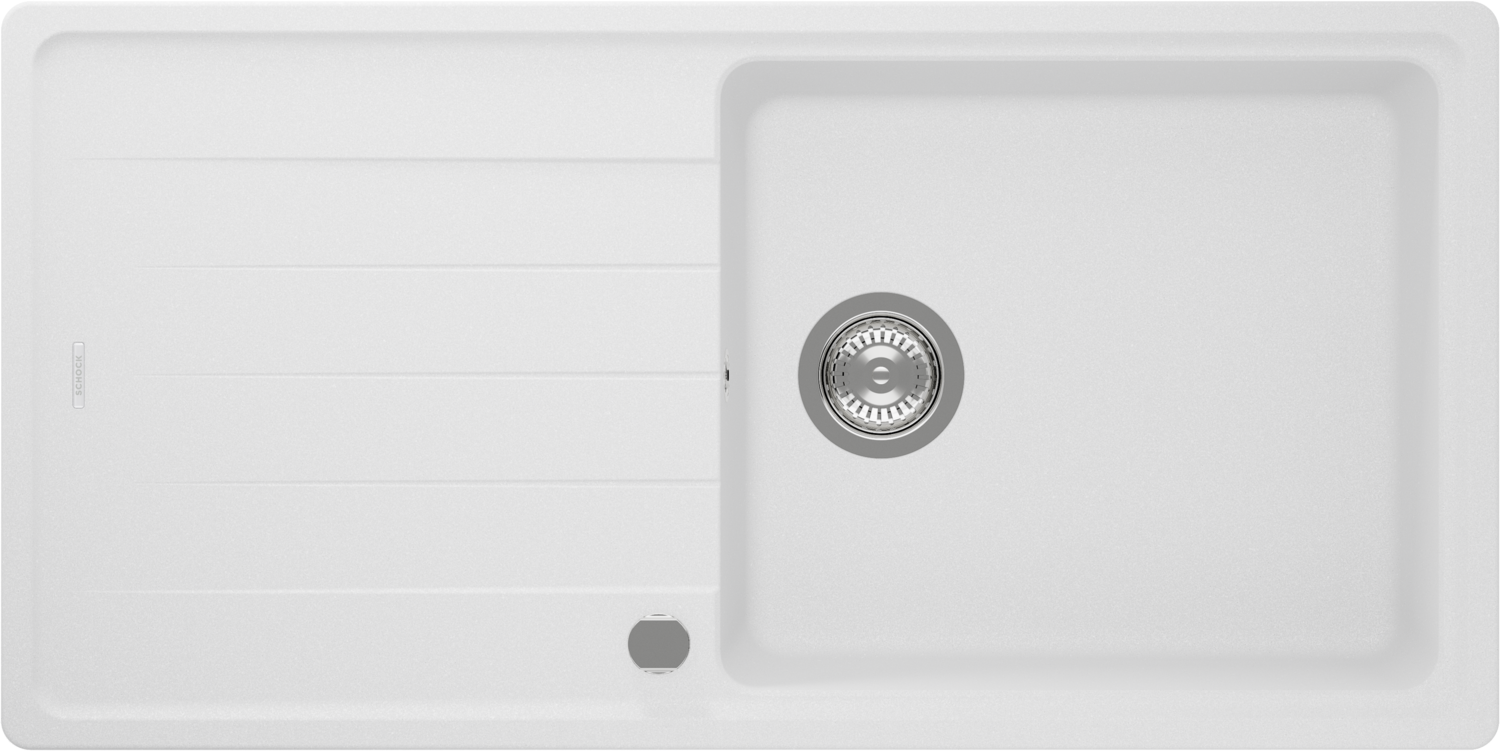 Kitchen Sink Element D-100L White (Alpina) CRISTALITE®