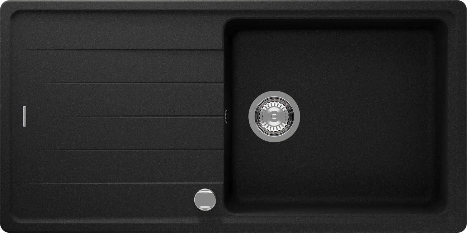 Kitchen Sink Element D-100L Black (Onyx) CRISTALITE®