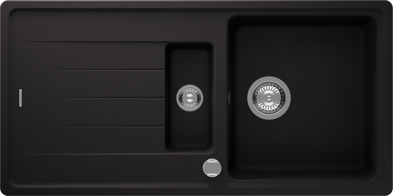Kitchen Sink Element D-150 Black (Nero) CRISTALITE®