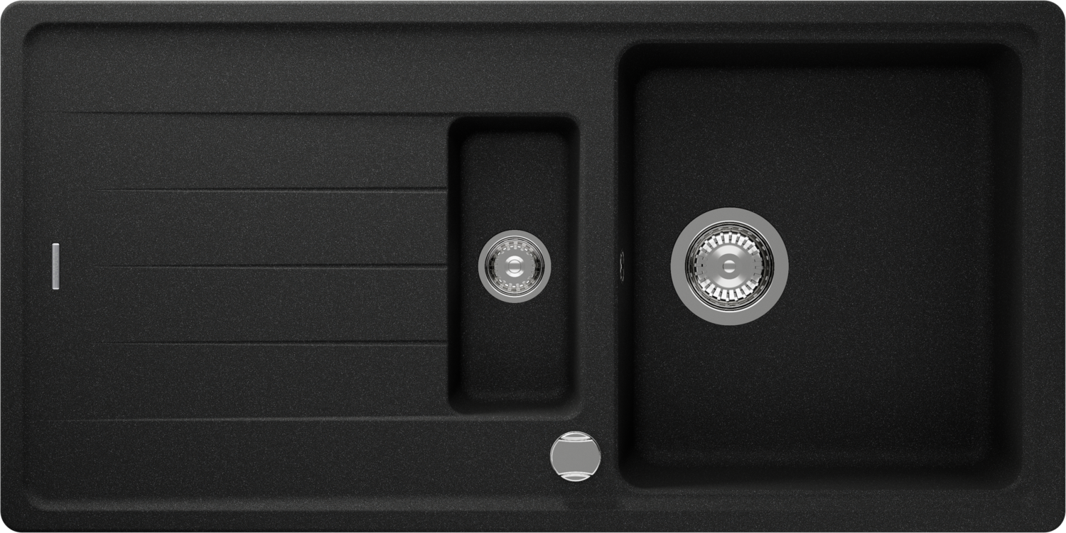 Kitchen Sink Element D-150 Black (Onyx) CRISTALITE®