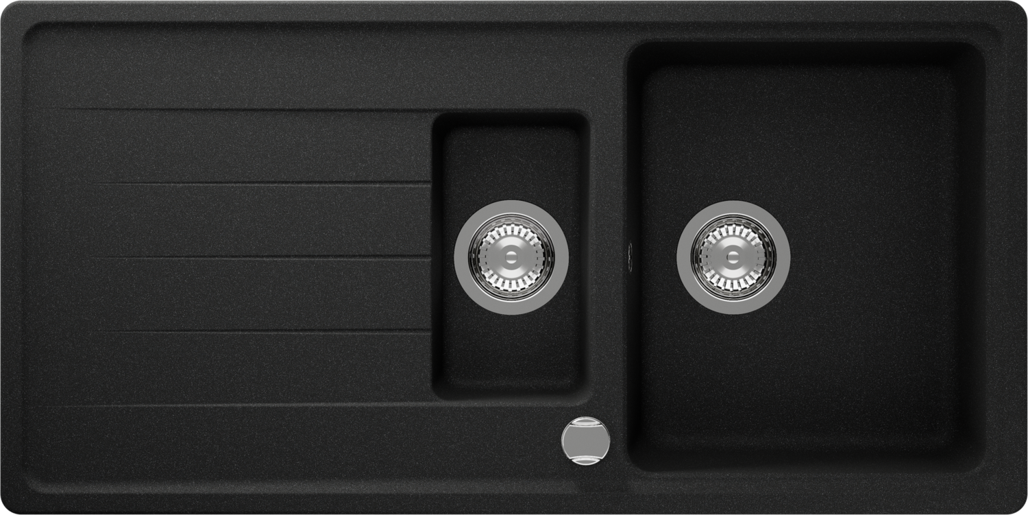 Kitchen Sink Element D-150L Black (Onyx) CRISTALITE®