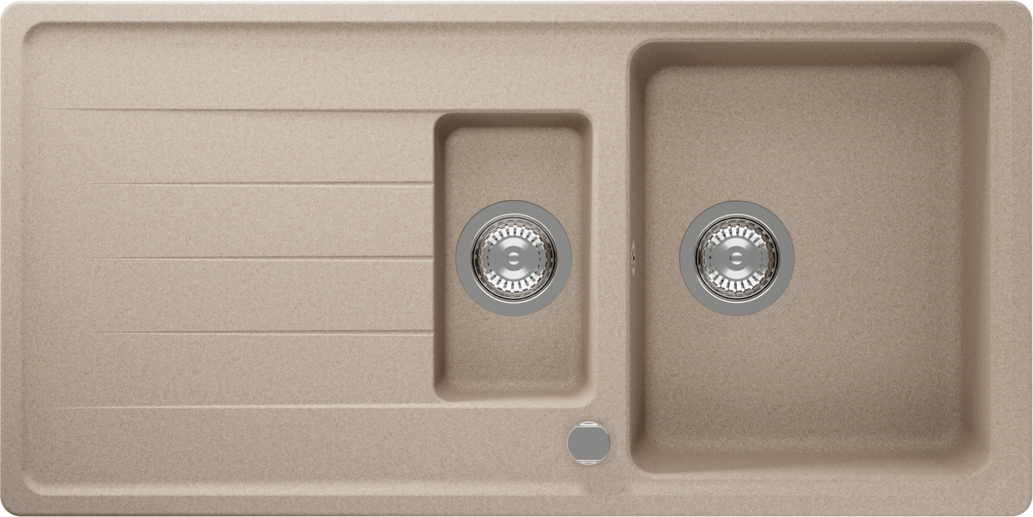 Kitchen Sink Element D-150L Beige (Sabbia) CRISTALITE®