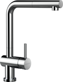 Kitchen Tap Epos W Chrome L-Form Pull-out