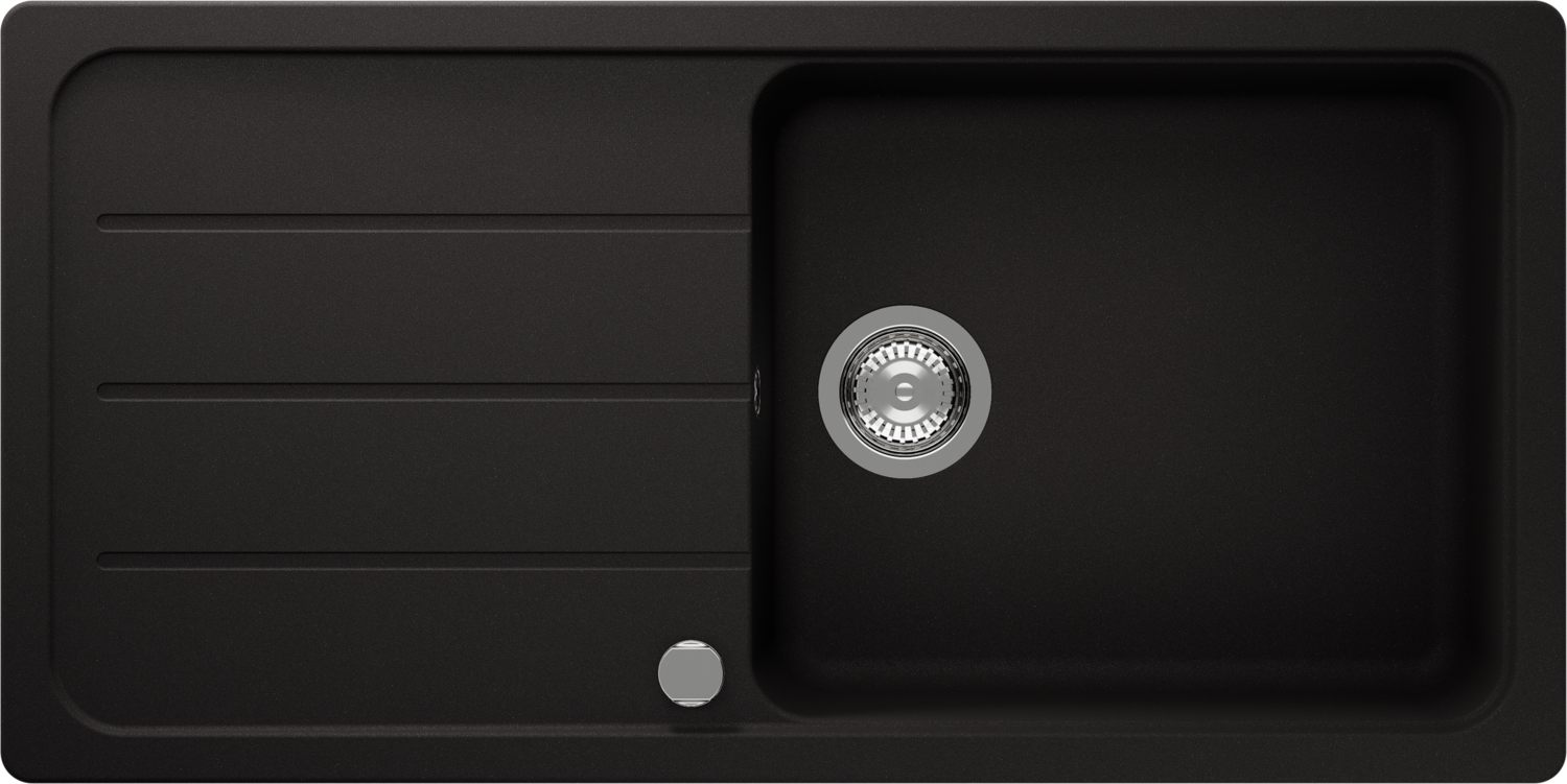 Dřezy Formhaus D-100L černý tón (Nero) CRISTALITE®