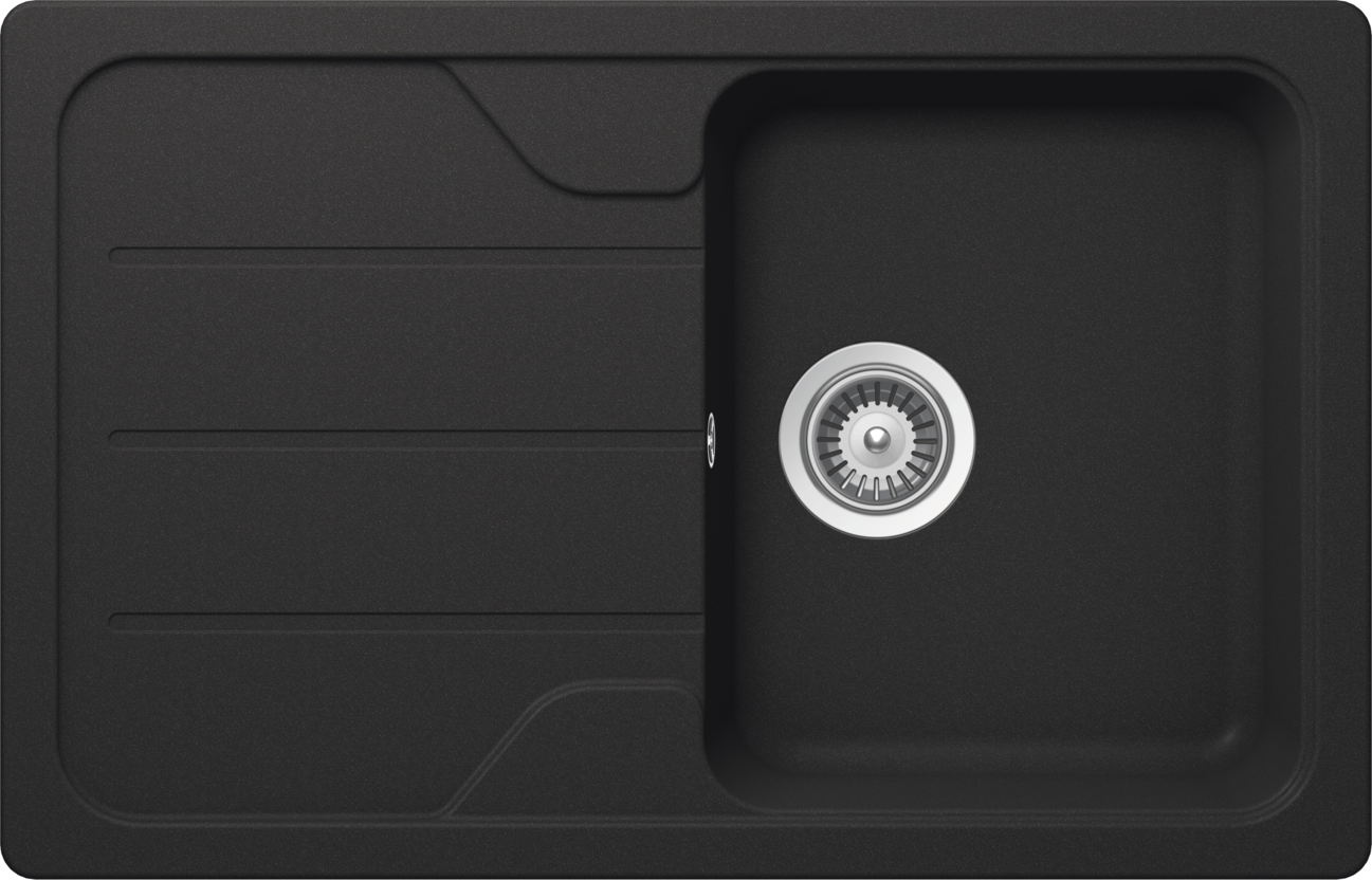 Kitchen Sink Formhaus D-100S Black (Onyx) CRISTALITE®