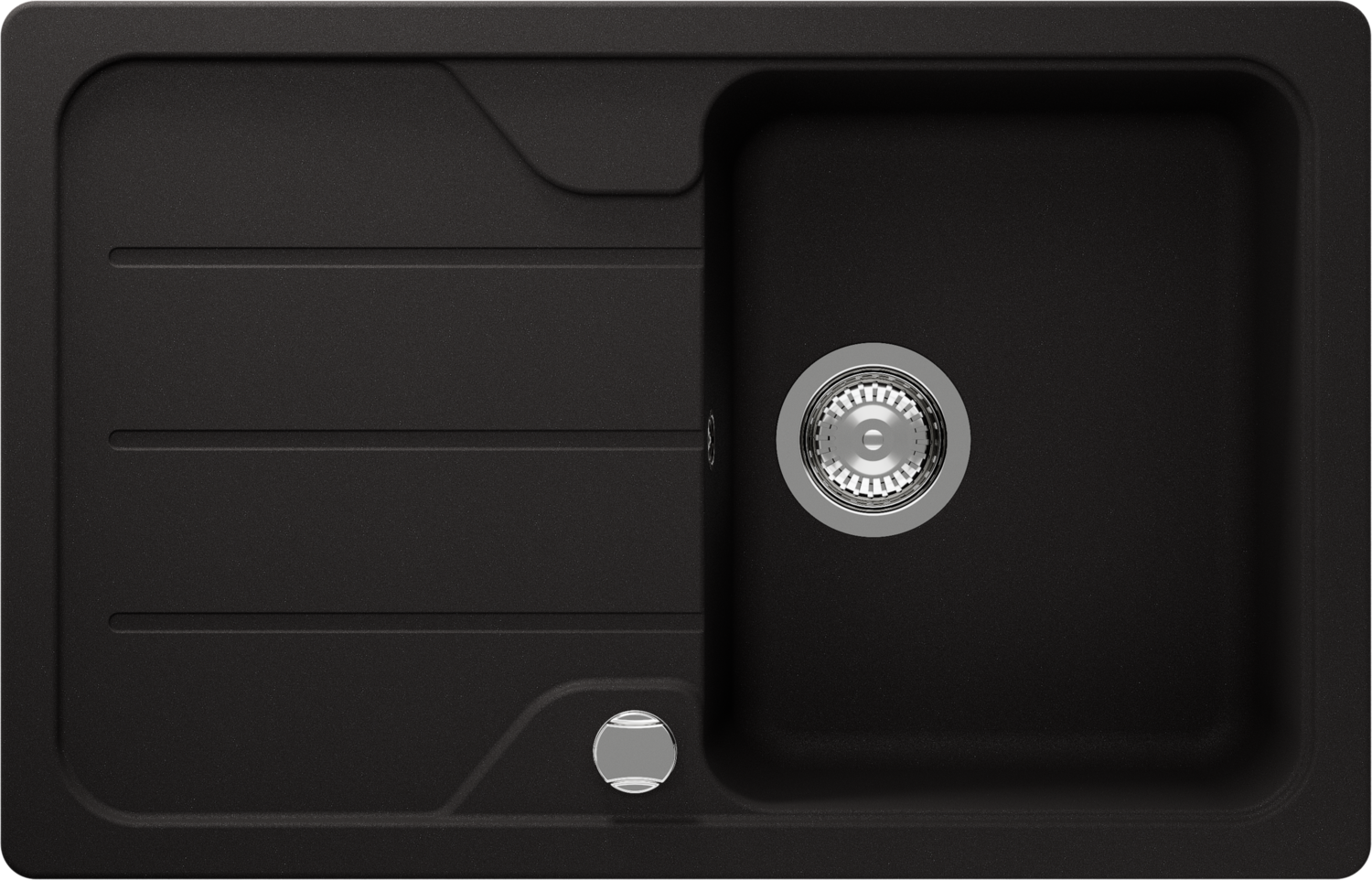 Küchenspüle Formhaus D-100S Schwarz (Nero) CRISTALITE®