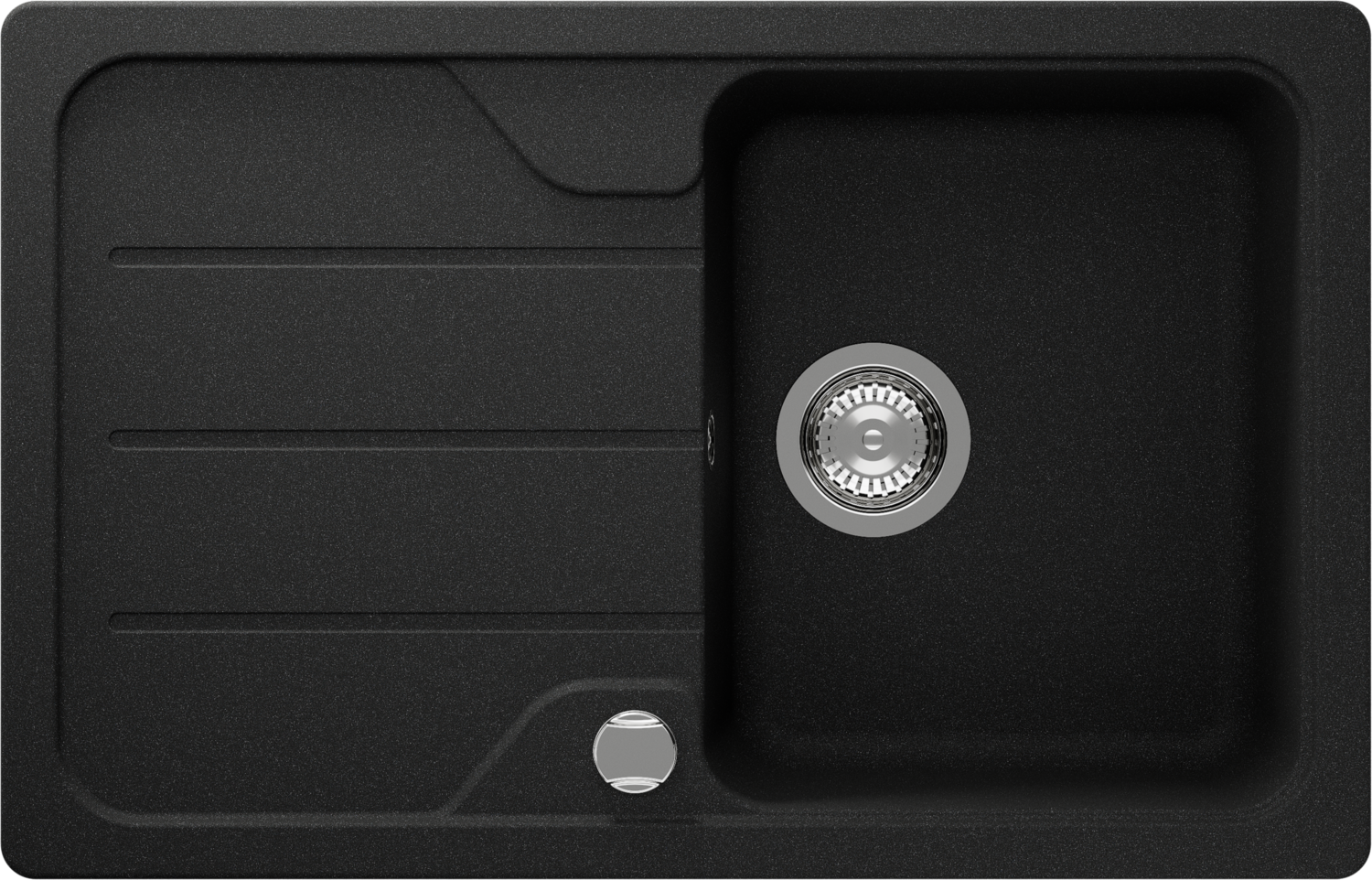 Kitchen Sink Formhaus D-100S Black (Onyx) CRISTALITE®