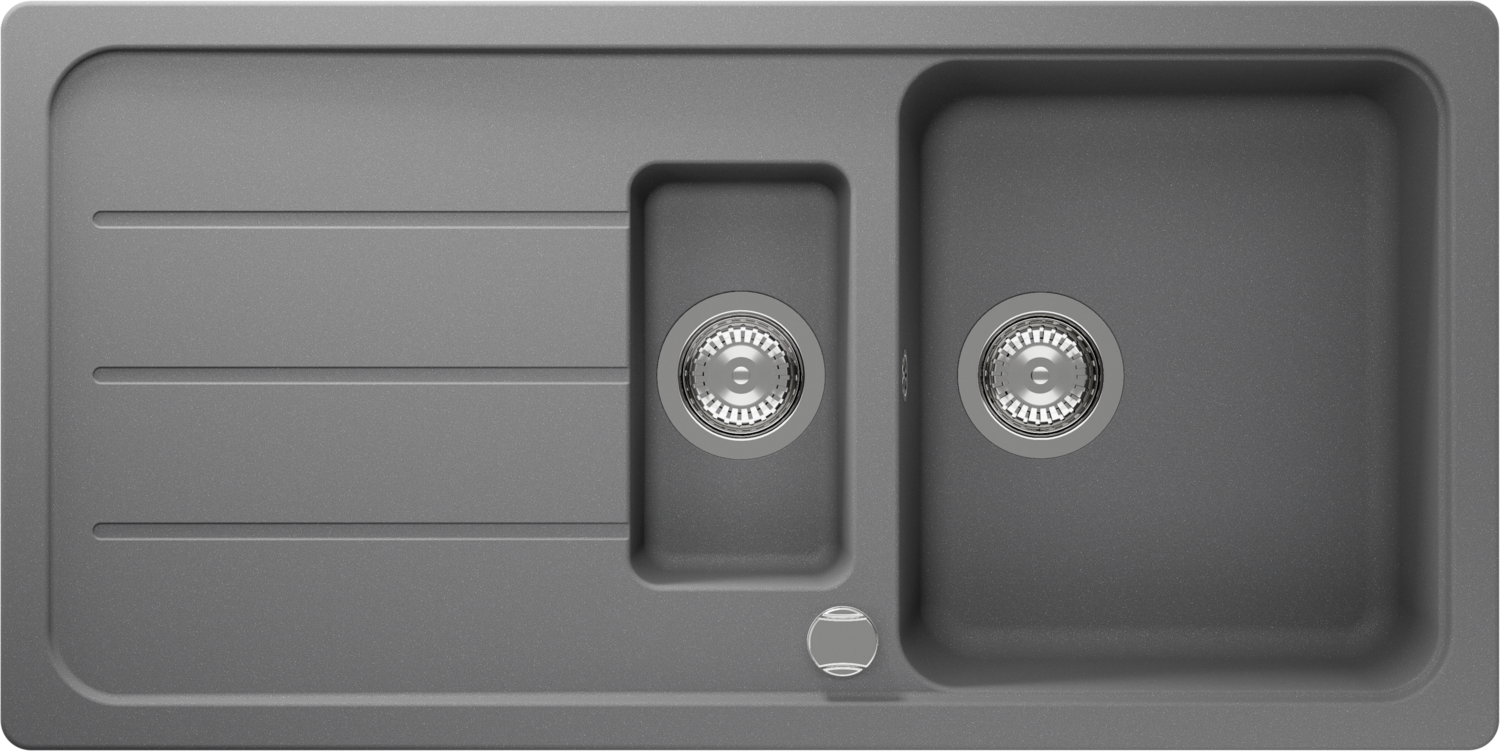 Dřezy Formhaus D-150L šedý tón (Croma) CRISTALITE®