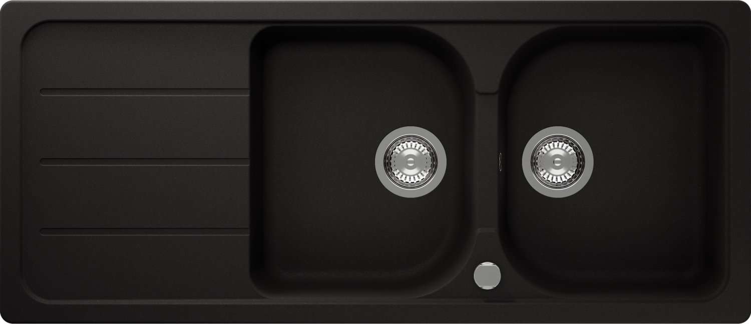 Kitchen Sink Formhaus D-200 Black (Nero) CRISTALITE®