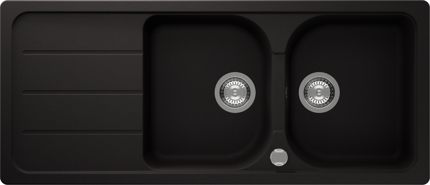Kitchen Sink Formhaus D-200 Black (Nero) CRISTALITE®