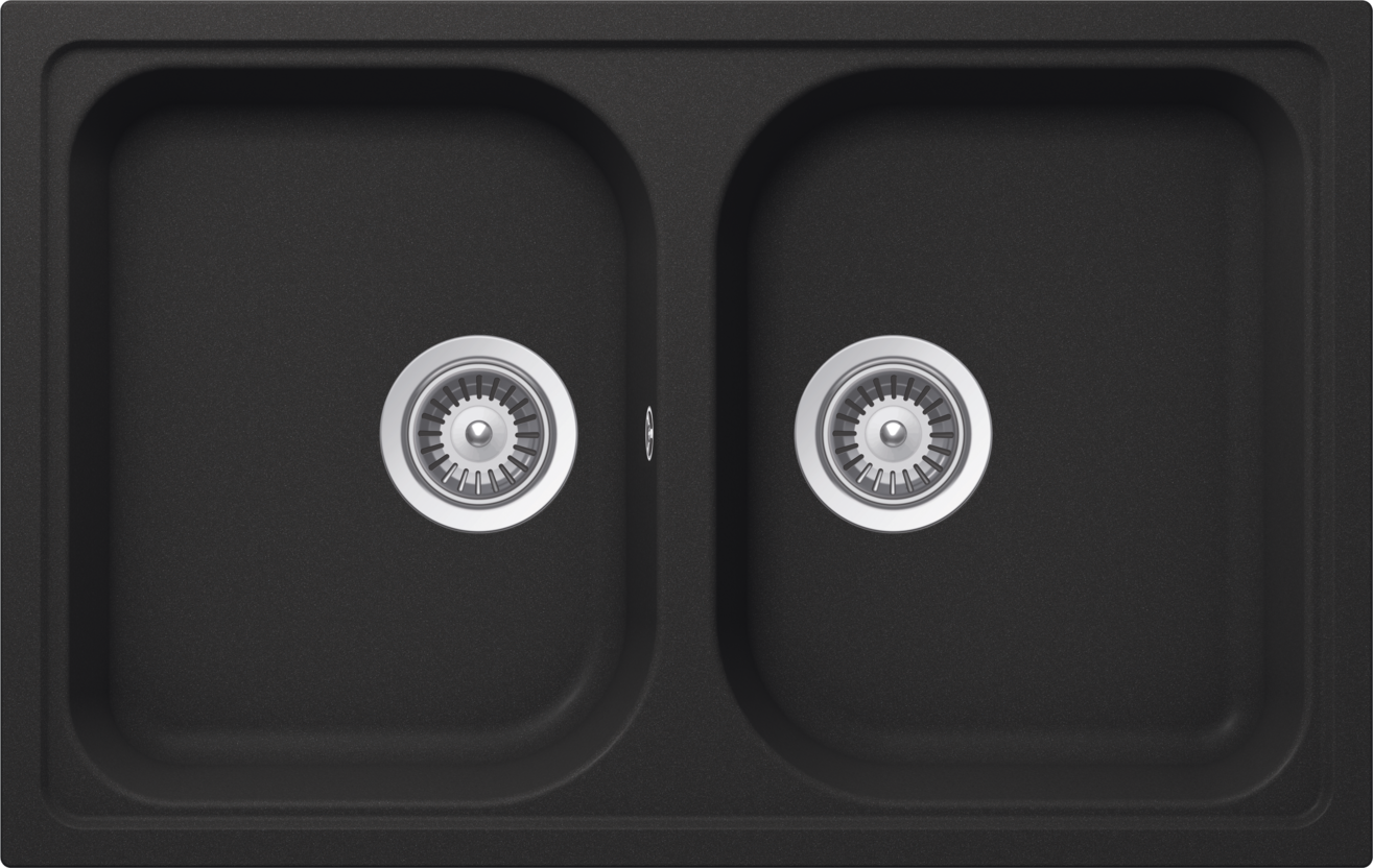 Kitchen Sink Formhaus N-200S Black (Onyx) CRISTALITE®
