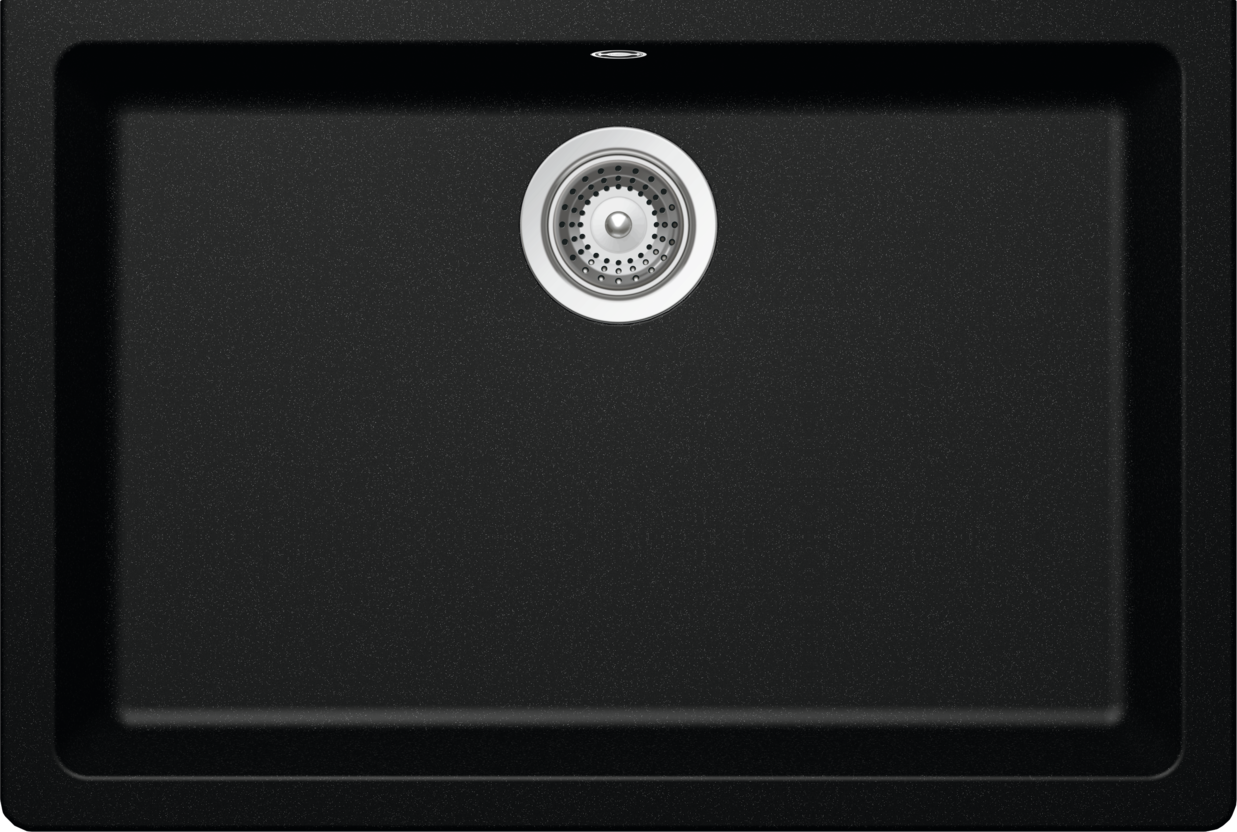 Kitchen Sink Galaxy N-100LY Black (Magma) CRISTADUR®