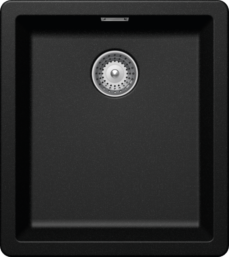 Kitchen Sink Greenwich N-100S Black (Magma) CRISTADUR®