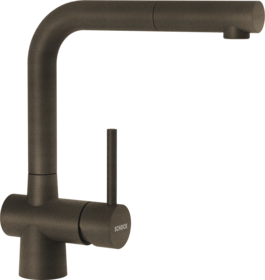 Kitchen Tap Laios Bronze L-Form Pull-out