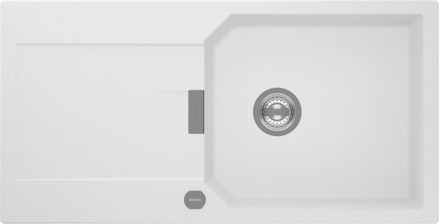 Kitchen Sink Manhattan D-100L White (Alpina) CRISTALITE®