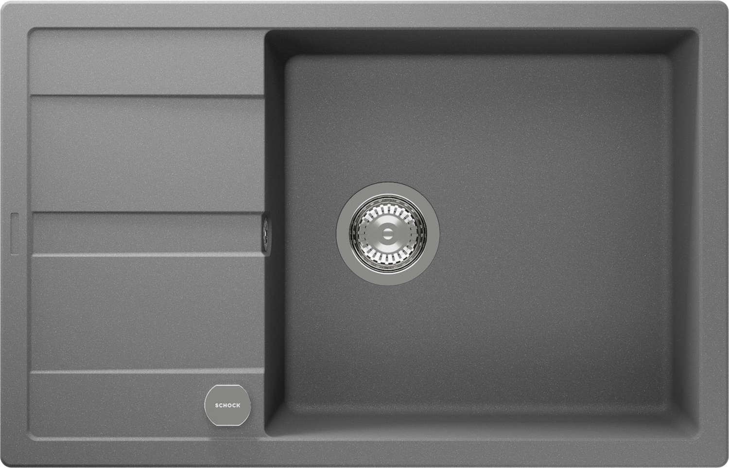 Küchenspüle Manhattan D-100LS Grau (Croma) CRISTALITE®