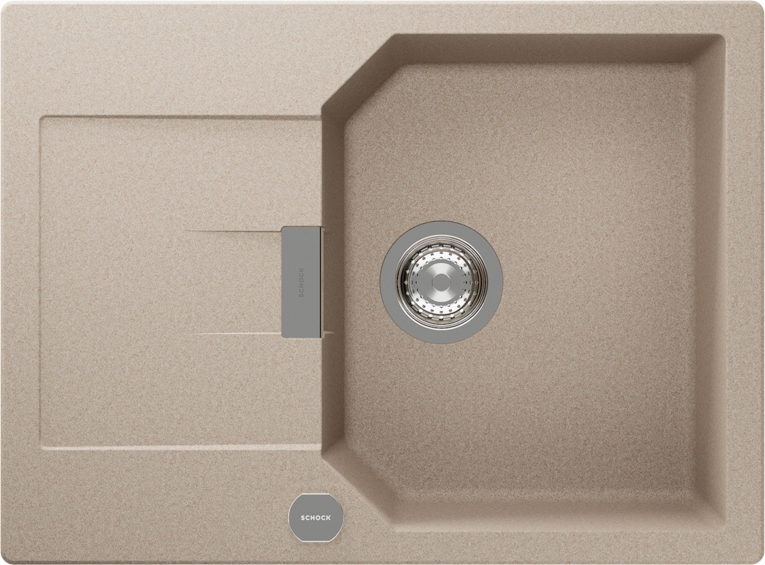 Kitchen Sink Manhattan D-100S Beige (Sabbia) CRISTALITE®