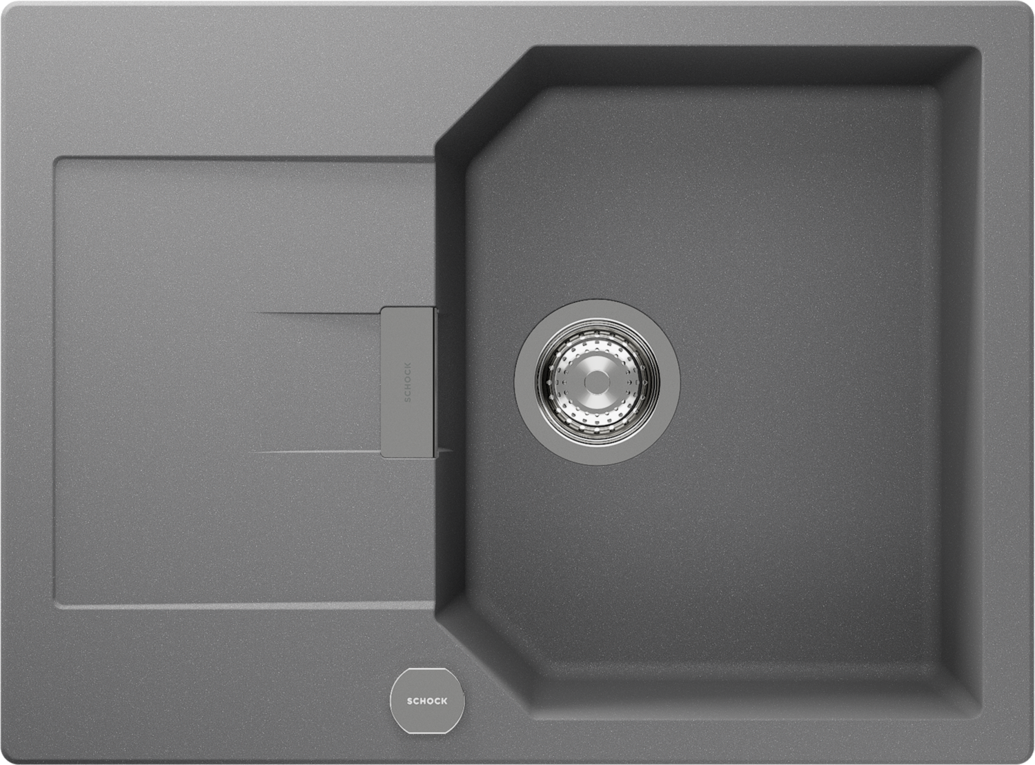 Küchenspüle Manhattan D-100S Grau (Croma) CRISTALITE®