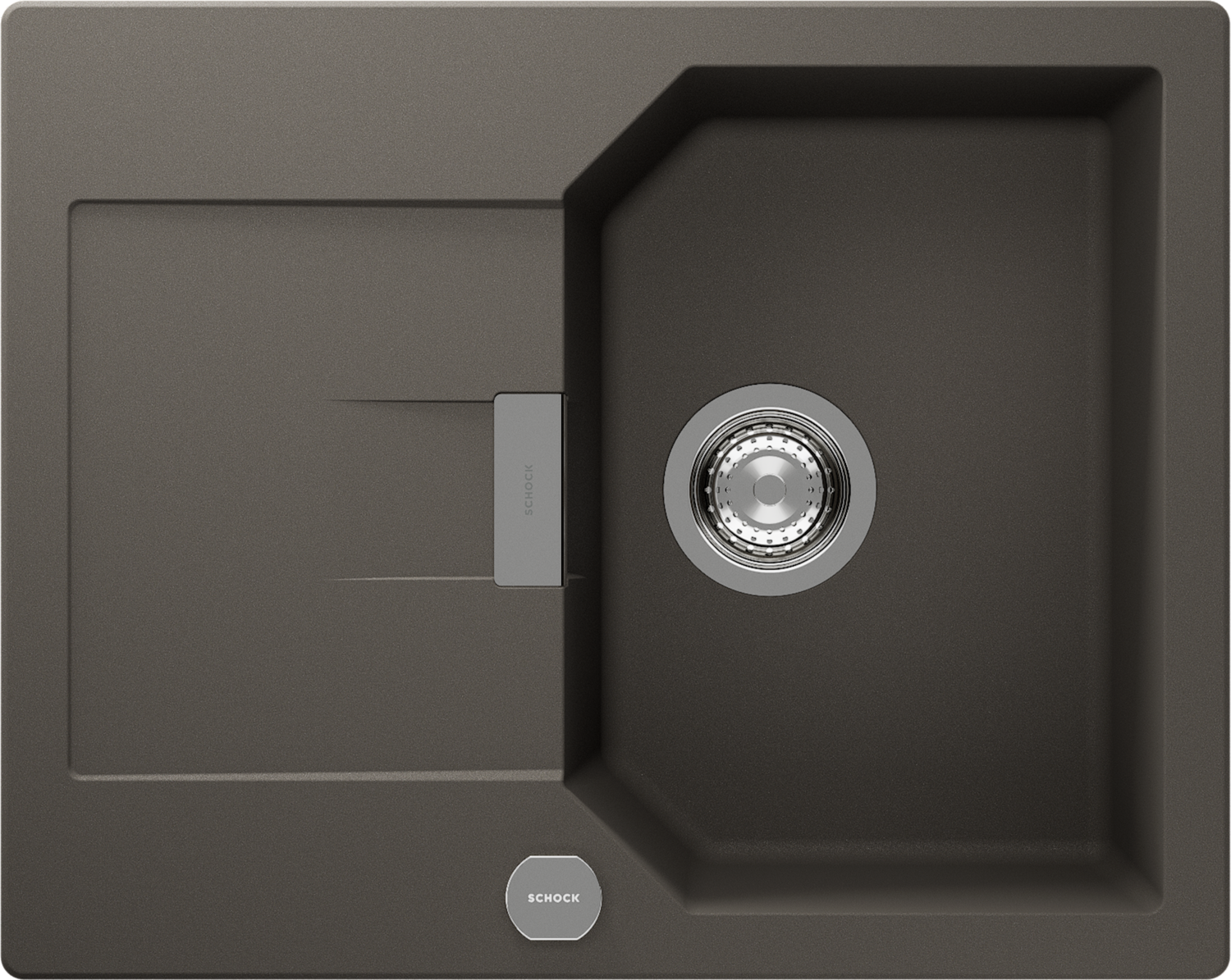 Küchenspüle Manhattan D-100XS Grau (Asphalt) CRISTALITE®