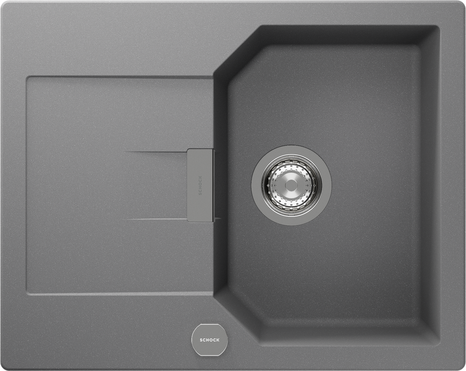Küchenspüle Manhattan D-100XS Grau (Croma) CRISTALITE®