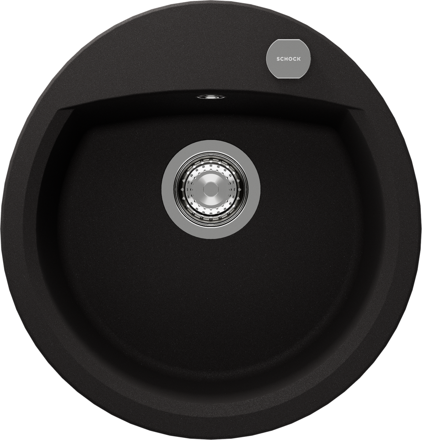 Küchenspüle Manhattan R-100 Schwarz (Nero) CRISTALITE®