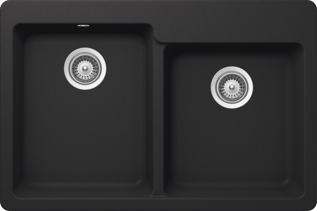 Kitchen Sink Madison N-175 Black (Onyx) CRISTALITE®