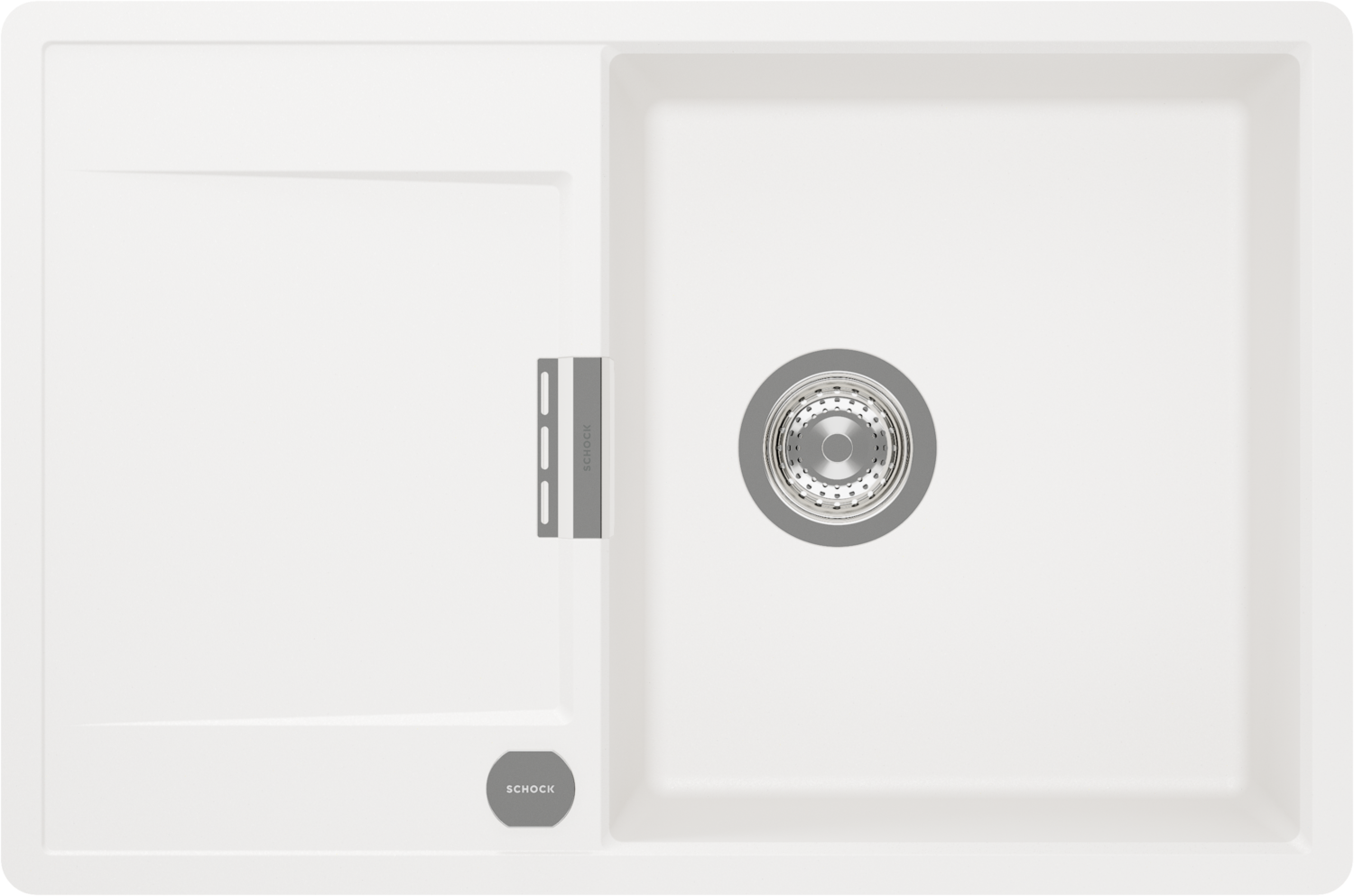 Kitchen Sink Mono D-100 White (Polaris) CRISTADUR®