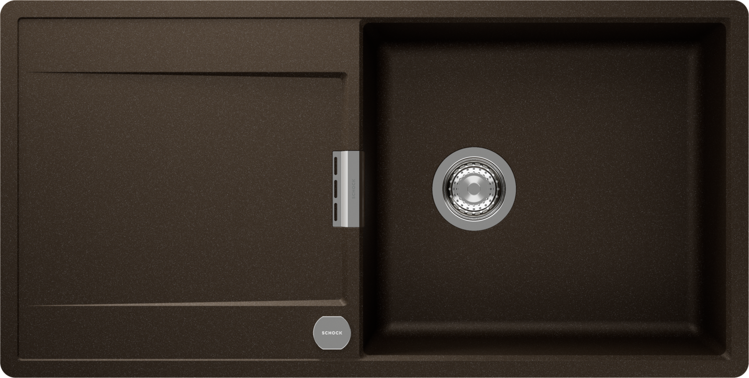 Küchenspüle Mono D-100L Braun (Bronze) CRISTADUR®