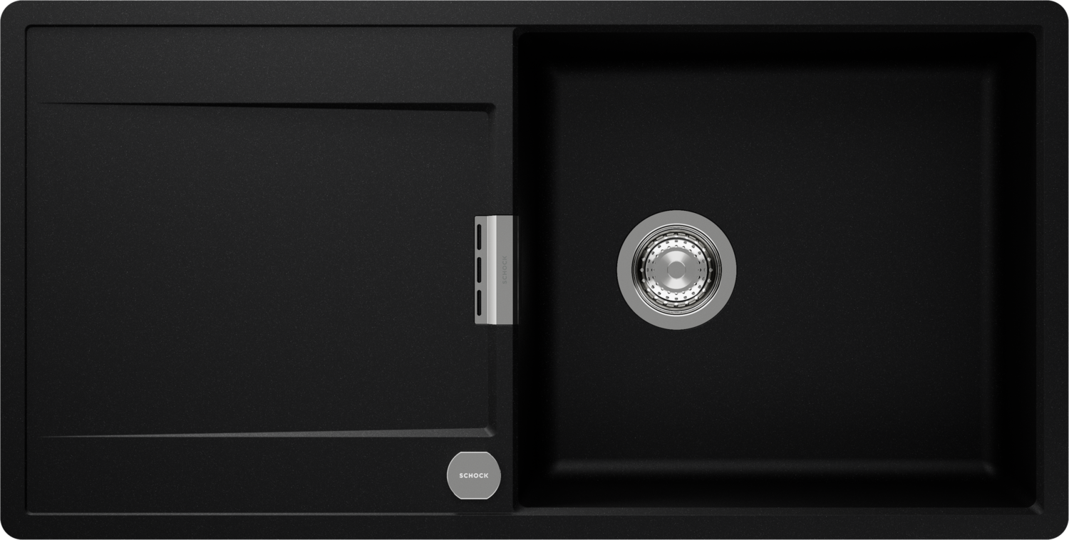Dřezy Mono D-100L černý tón (Puro) CRISTADUR®