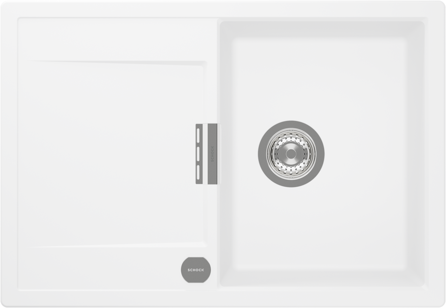 Kitchen Sink Mono D-100S White (Day) CRISTADUR®