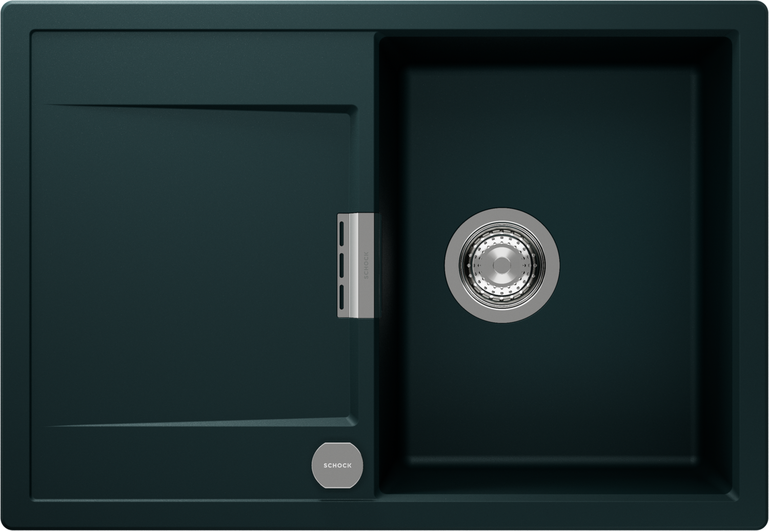 Dřezy Mono D-100S zelený tón (Ivy) CRISTADUR®