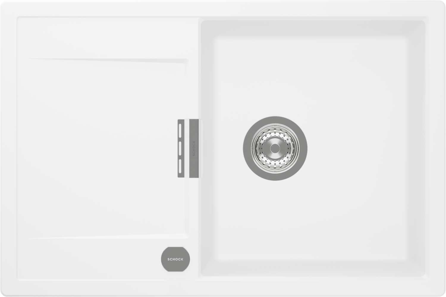 Dřezy Mono D-100 bílý tón (Day) CRISTADUR®