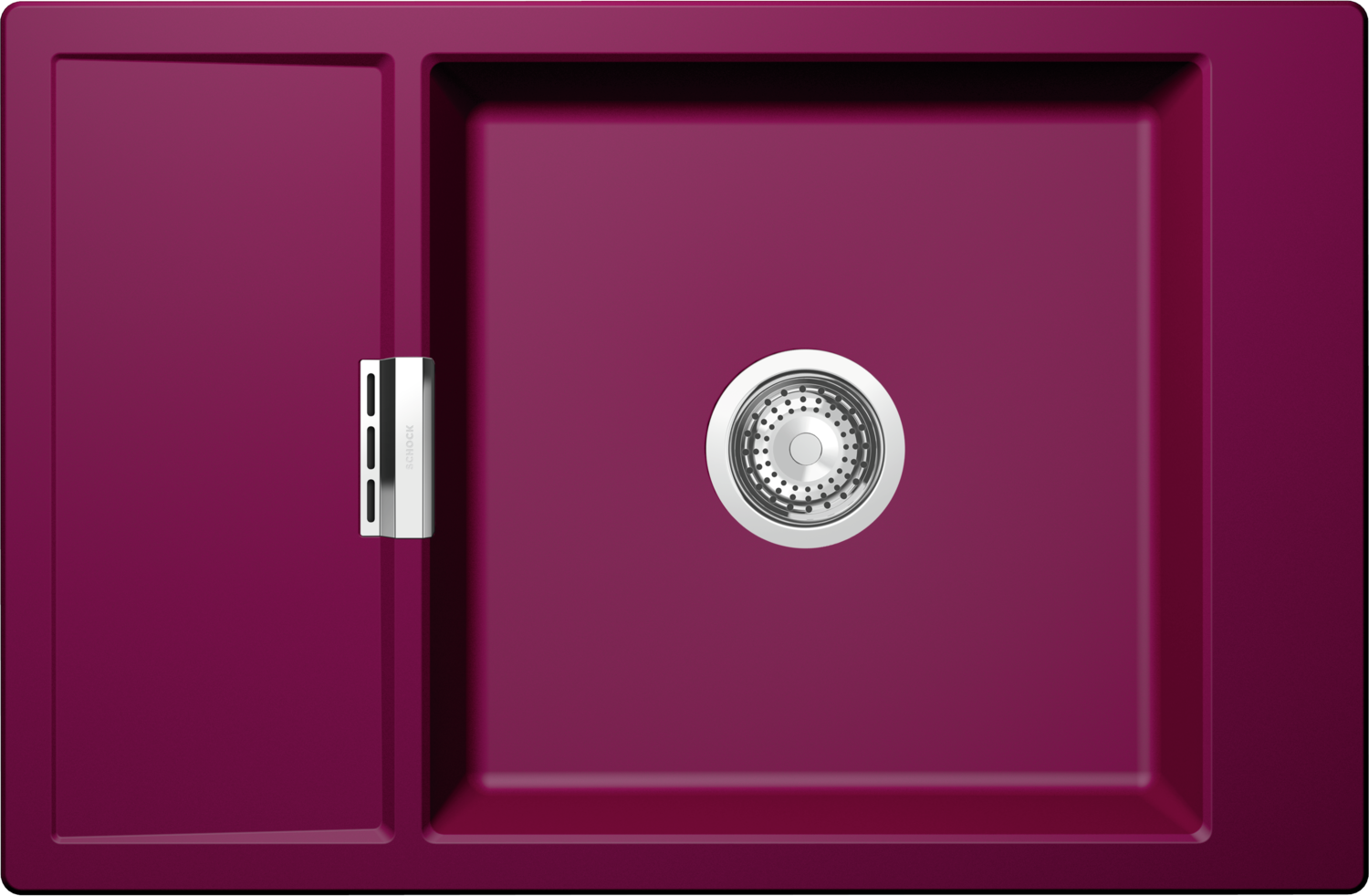 Küchenspüle Mono D-100XS Rot (Berry) CRISTADUR®