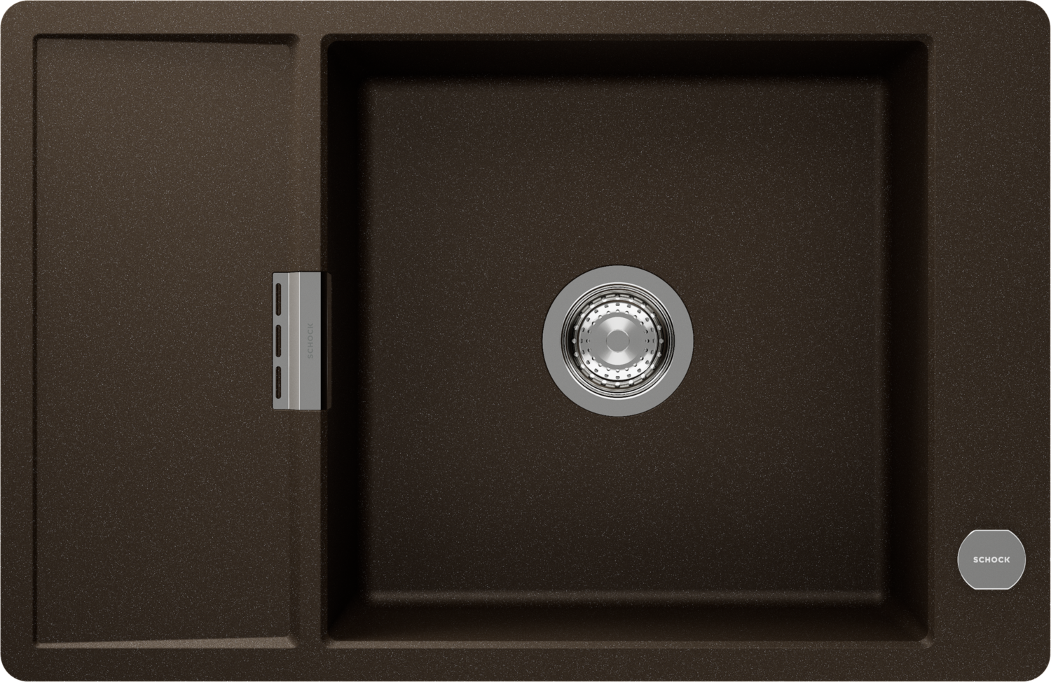 Küchenspüle Mono D-100XS Braun (Bronze) CRISTADUR®