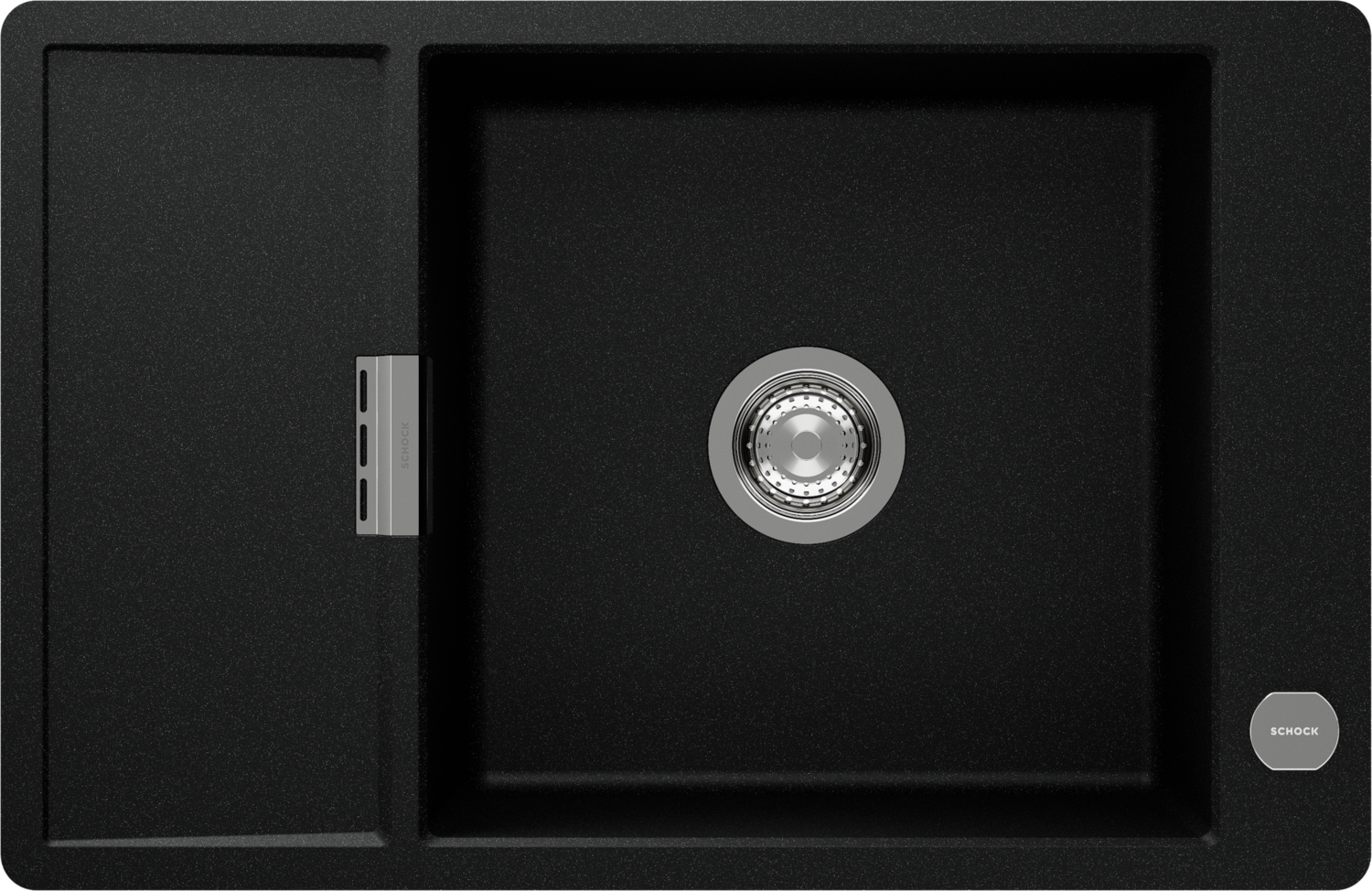 Dřezy Mono D-100XS černý tón (Magma) CRISTADUR®