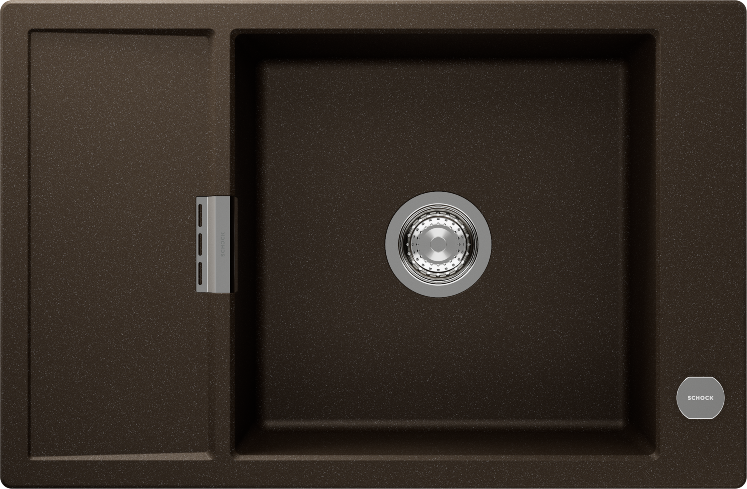 Küchenspüle Mono D-100XS Braun (Bronze) CRISTADUR®