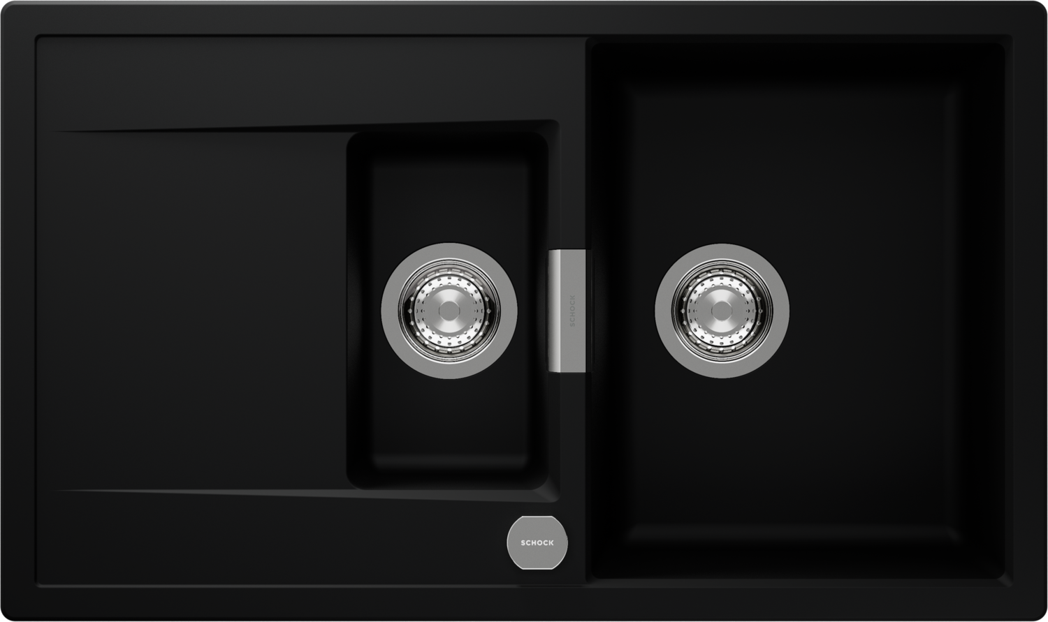 Kitchen Sink Mono D-150 Black (Night) CRISTADUR®