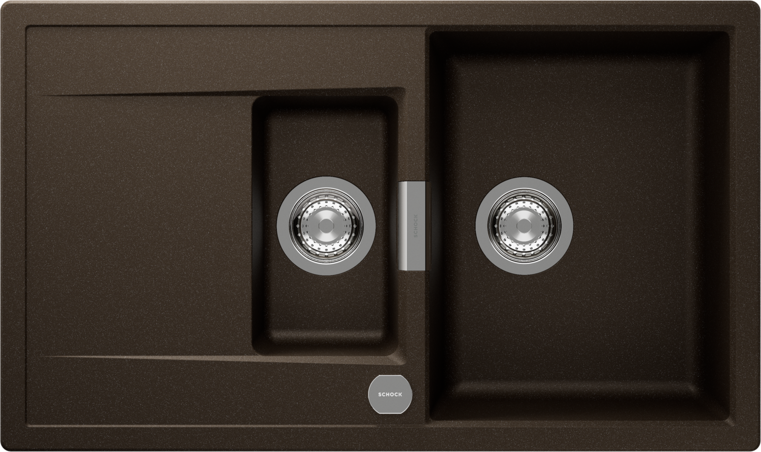 Küchenspüle Mono D-150 Braun (Bronze) CRISTADUR®